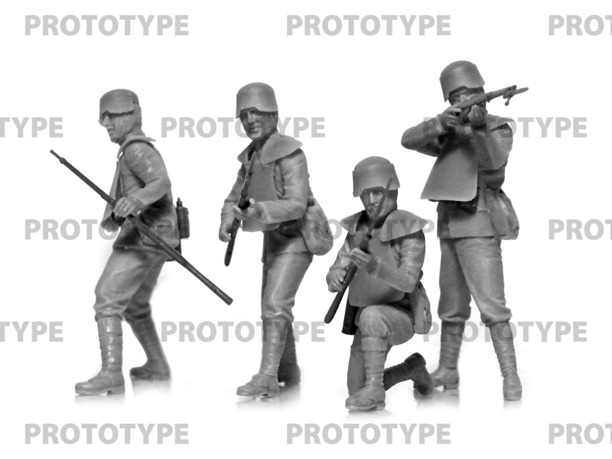 Zdjęcie dodatkowe produktu WWI Italian Infantry in armor (4 figurki) 1:35 ICM 35721