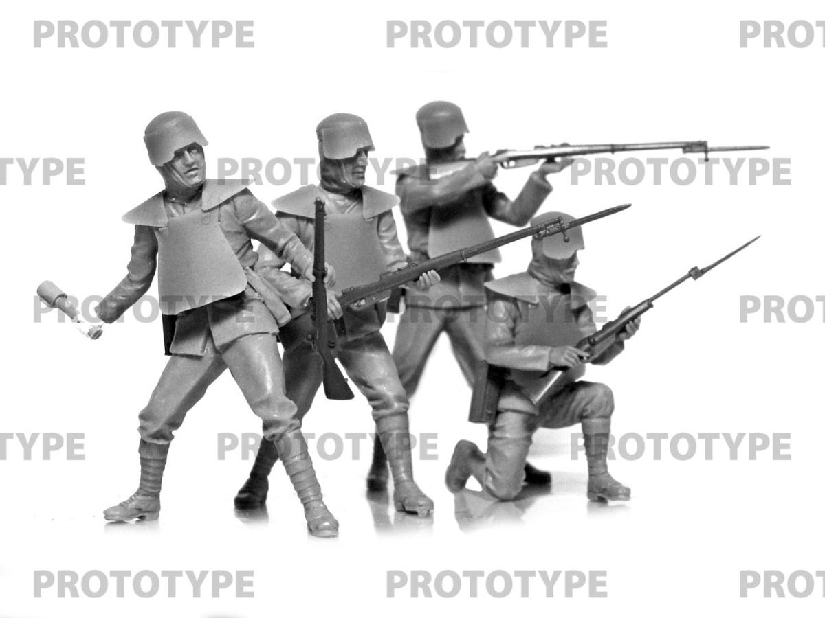 Zdjęcie dodatkowe produktu WWI Italian Infantry in armor (4 figurki) 1:35 ICM 35721