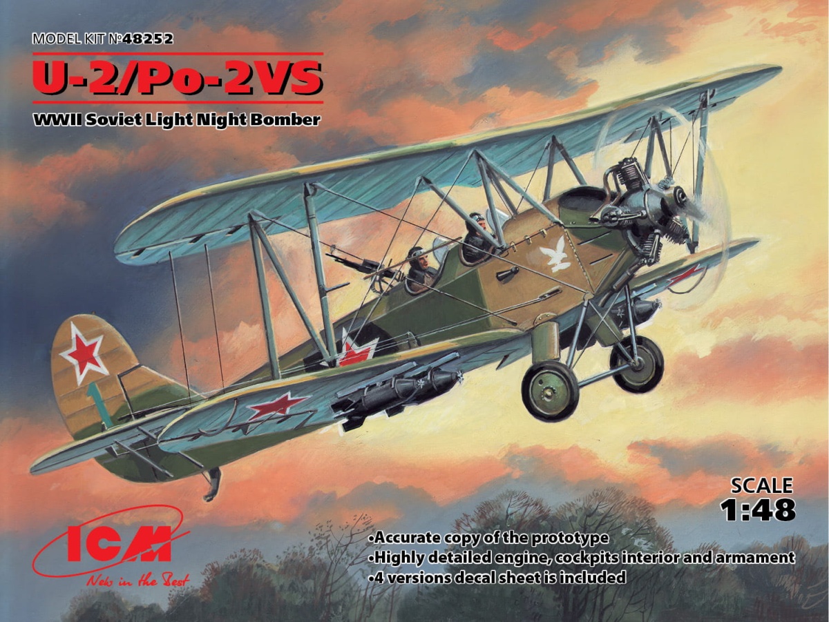 Zdjęcie główne produktu U-2/Po-2VS 1:48 ICM 48252
