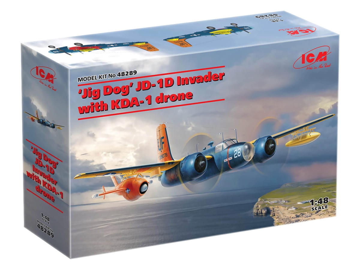 Zdjęcie dodatkowe produktu Jig Dog JD-1D Invader with KDA-1 drone 1:48 ICM 48289