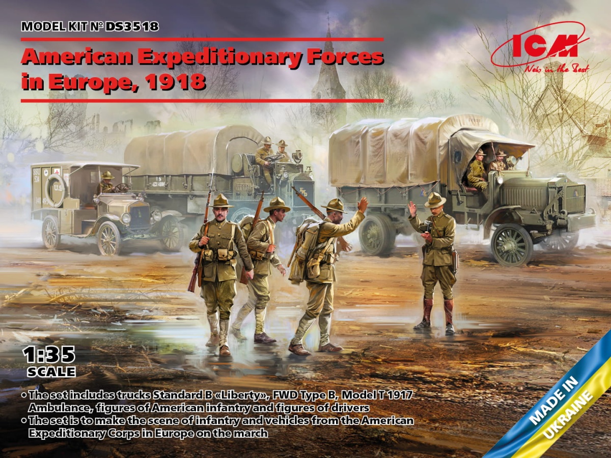 Zdjęcie główne produktu American Expeditionary Forces in Europe, 1918 1:35 ICM DS3518