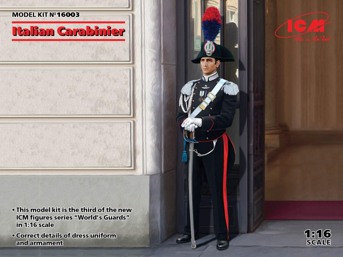 Zdjęcie główne produktu Italian Carabinier 1:16 ICM 16003