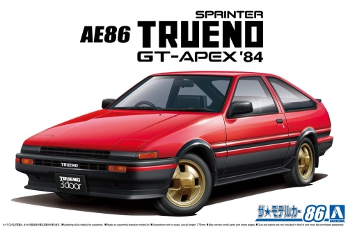 Toyota AE86 Sprinter Trueno GT-APEX \'84 1:24 Aoshima 05969