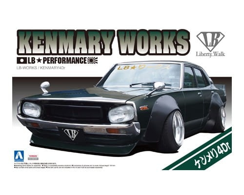 Zdjęcie główne produktu Nissan LB-Works Ken and Mary 4dr 2015 Ver 1:24 Aoshima 05127