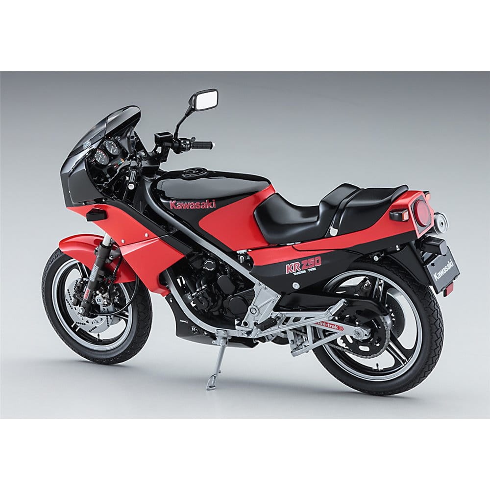 Zdjęcie dodatkowe produktu Kawasaki KR250 (KR250A) Black/Red Color 1:12 Hasegawa 21740