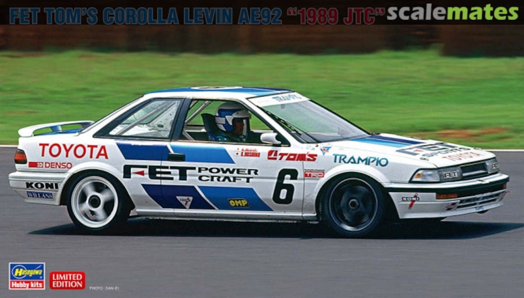 Zdjęcie główne produktu Toyota FET Tom's Corolla Levin AE92 1989 JTC 1:24 Hasegawa 20545