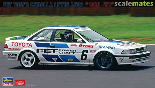 Toyota FET Tom\'s Corolla Levin AE92 1989 JTC 1:24 Hasegawa 20545