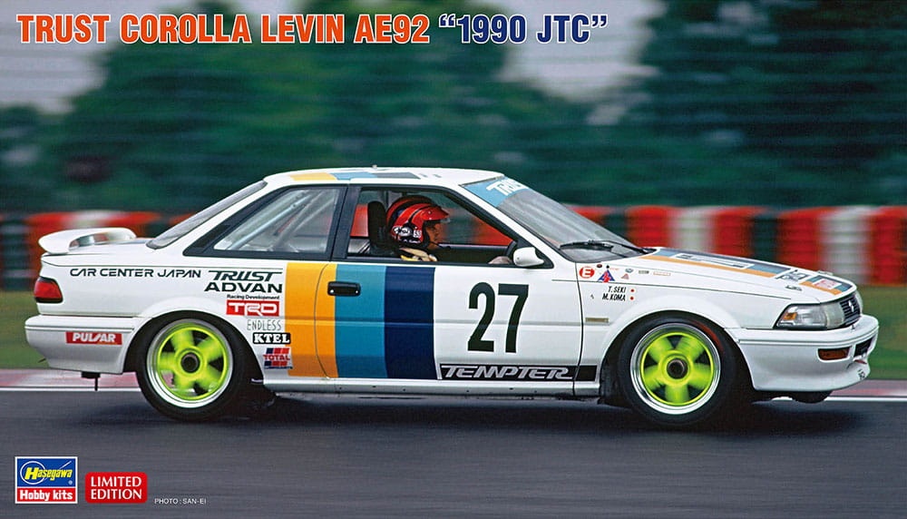 Zdjęcie główne produktu Trust Corolla Levin AE92 1990 JTC 1:24 Hasegawa 20564