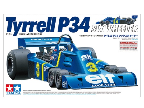 Tyrrell P34 Six Wheeler (w/Etching Parts) 1:12 Tamiya 12036