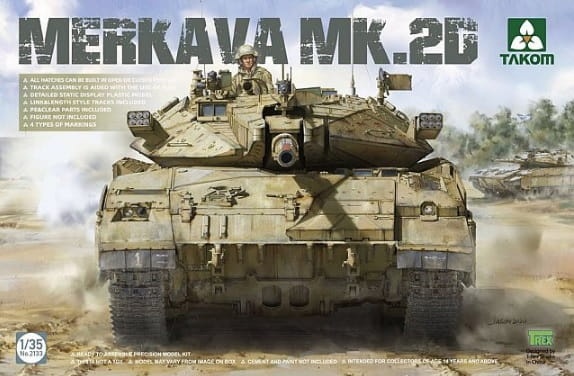 Zdjęcie główne produktu Merkava 2D Israel Defence Forces Main Battle Tank 1:35 Takom 2133
