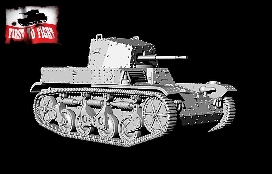 Zdjęcie dodatkowe produktu Francuski czołg rozpoznawczy AMR 35 ZT 1b 1:72 First to Fight PL108
