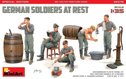 German Soldiers at Rest. Special Edition 1:35 MiniArt 35378