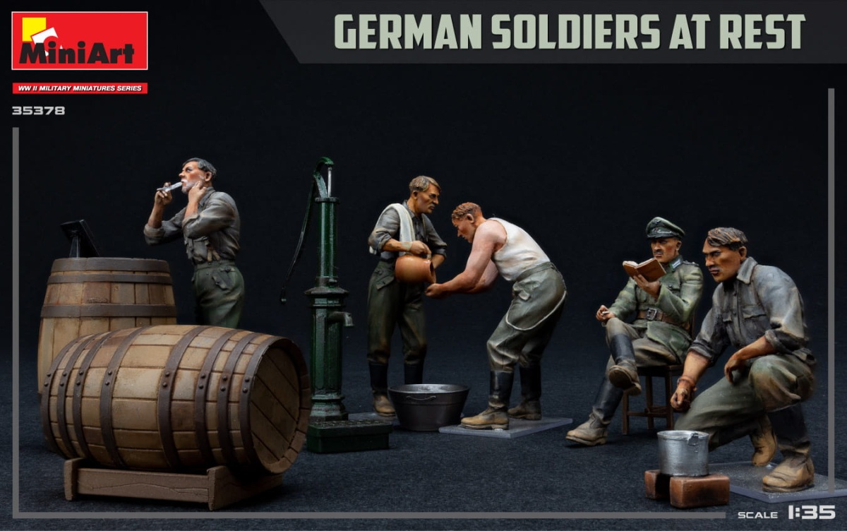 Zdjęcie dodatkowe produktu German Soldiers at Rest. Special Edition 1:35 MiniArt 35378