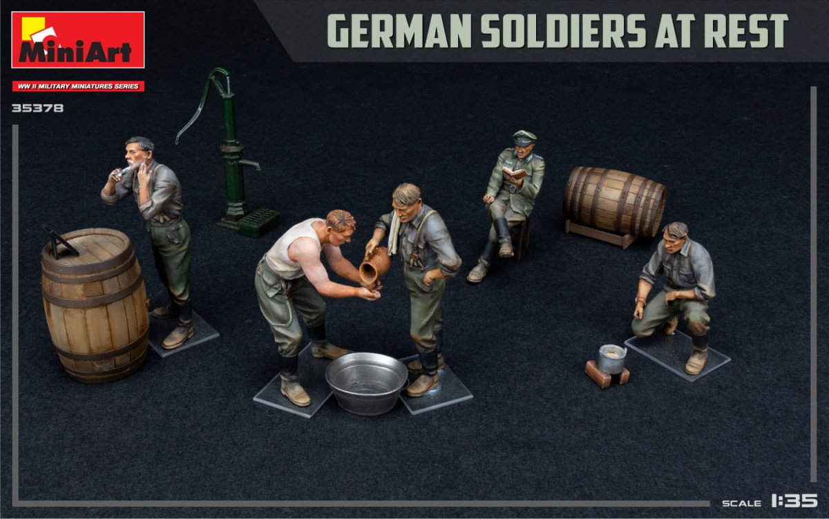 Zdjęcie dodatkowe produktu German Soldiers at Rest. Special Edition 1:35 MiniArt 35378