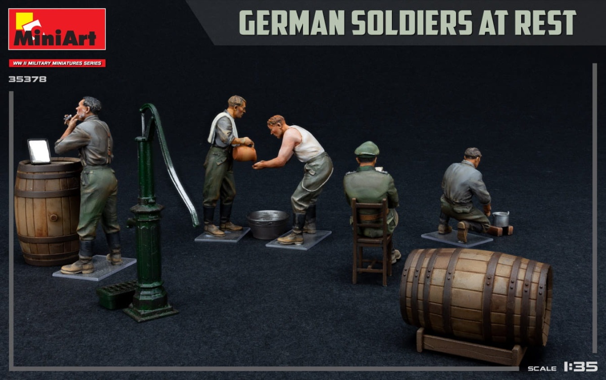 Zdjęcie dodatkowe produktu German Soldiers at Rest. Special Edition 1:35 MiniArt 35378