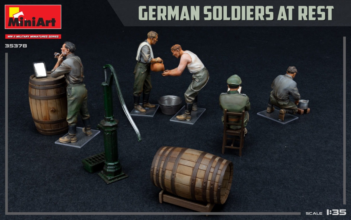 Zdjęcie dodatkowe produktu German Soldiers at Rest. Special Edition 1:35 MiniArt 35378