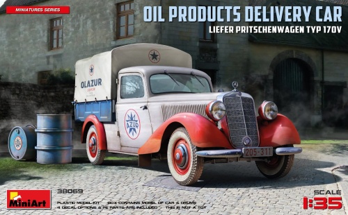 Oil Products Delivery Car Liefer Pritschenwagen Type 170v 1:35 MiniArt 38069