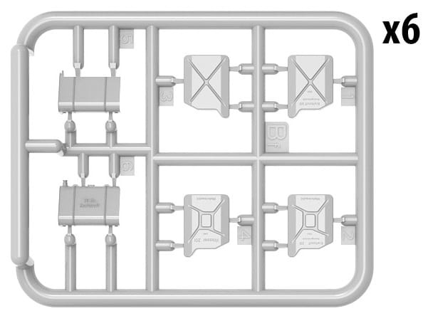 Zdjęcie dodatkowe produktu German Jerry Cans Set WW2 1:35 MiniArt 35588
