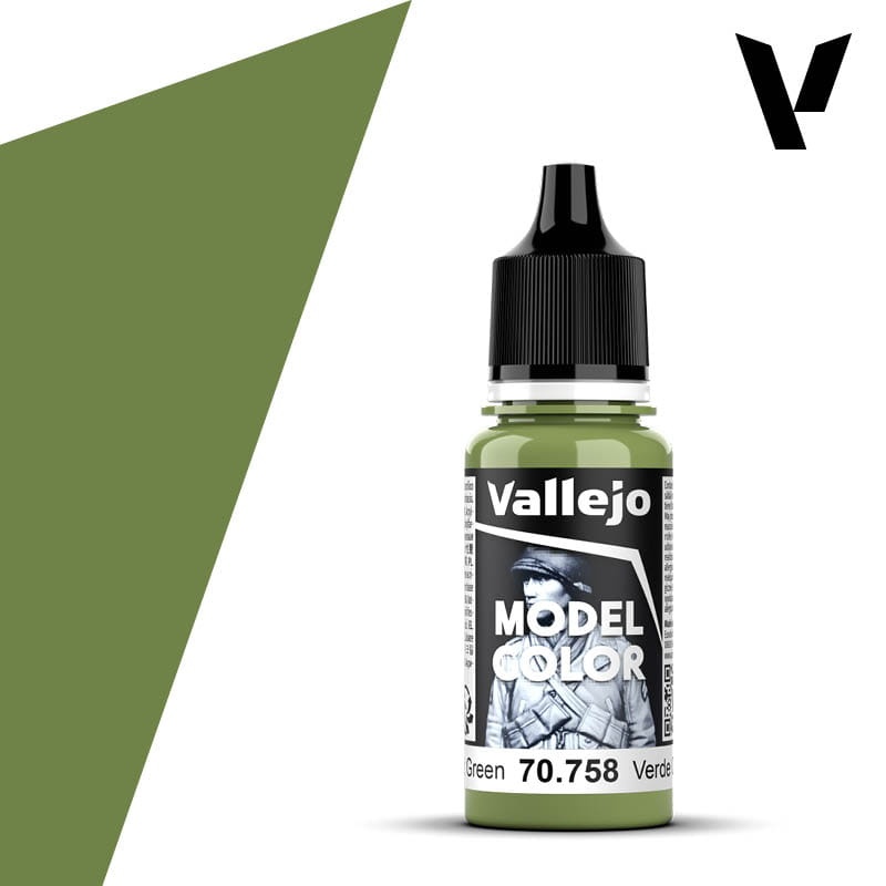 Zdjęcie dodatkowe produktu Vallejo 70758 Bright Green Model Color Farba