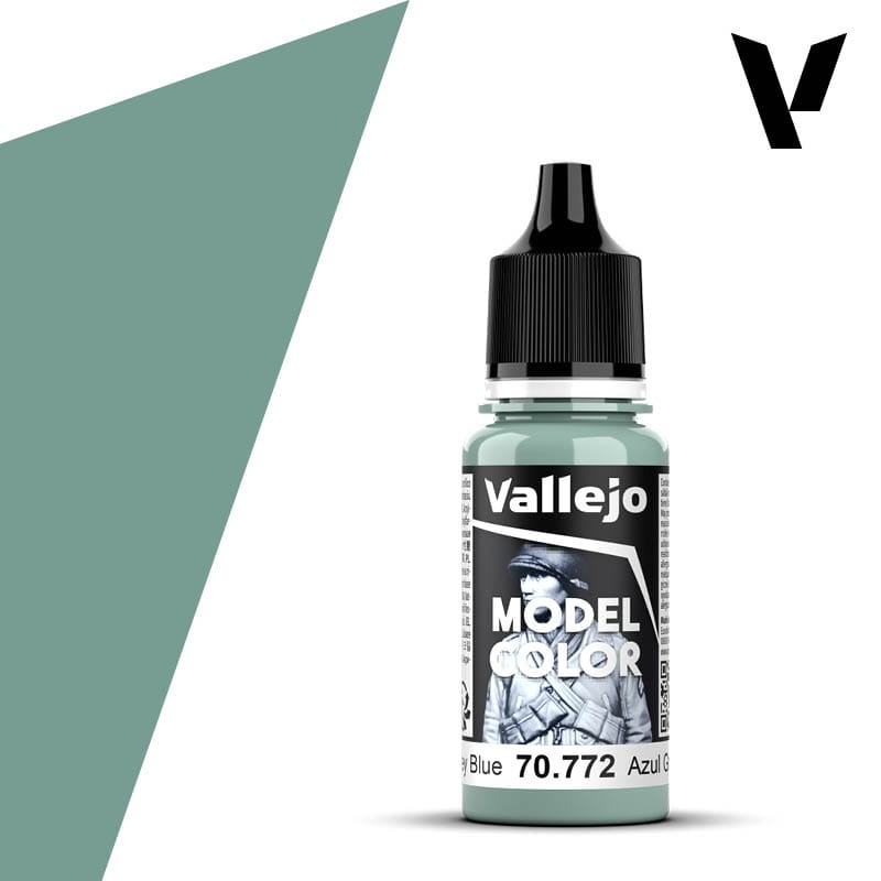 Zdjęcie dodatkowe produktu Vallejo 70772 Medium Grey Blue Model Color Farba
