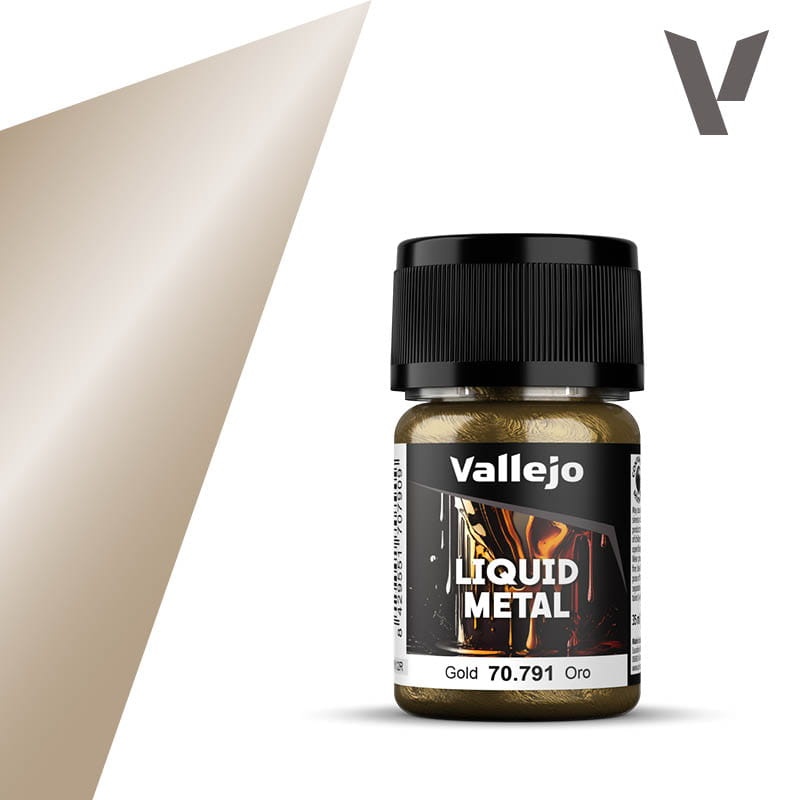 Zdjęcie dodatkowe produktu Vallejo 70791 Gold Liquid Metal 35ml