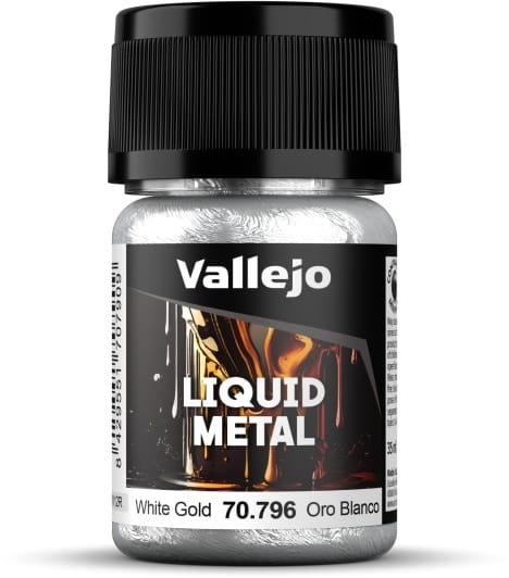 Zdjęcie główne produktu Vallejo 70796 White Gold Liquid Metal 35ml