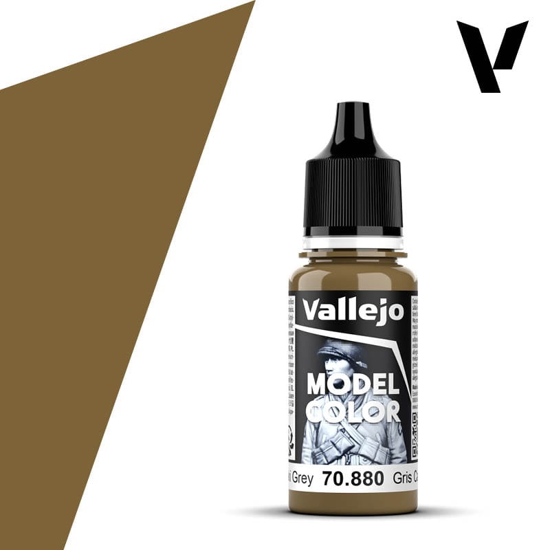 Zdjęcie dodatkowe produktu Vallejo 70880 Khaki Grey Model Color Farba