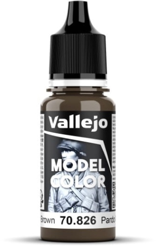 Vallejo 70826 Medium Brown Model Color Paint