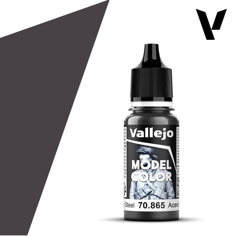 Zdjęcie dodatkowe produktu Vallejo 70865 Oily Steel Model Color Farba