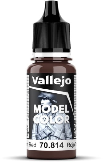 Zdjęcie główne produktu Vallejo 70814 Burnt Red Model Color Farba