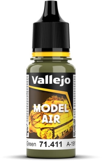 Zdjęcie główne produktu Vallejo 71411 A-19F Grass Green Model Air Farba