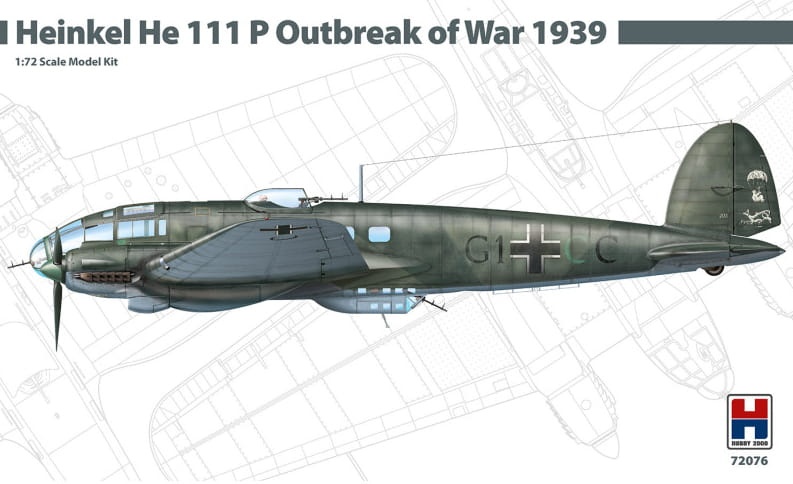 Zdjęcie główne produktu Heinkel He 111 P - Outbreak of War (1939) 1:72 Hobby 2000 72076