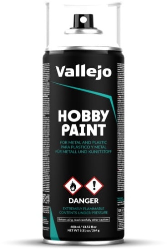 Vallejo 28010 Primer White Paint 400ml Spray