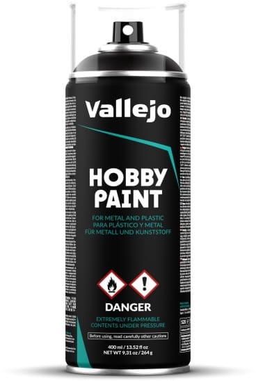 Zdjęcie główne produktu Vallejo 28012 Black Surface Primer Spray 400ml