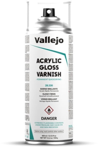 Vallejo 28530 Acrylic Gloss Spray Varnish 400ml