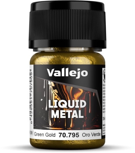 Zdjęcie główne produktu Vallejo 70795 Green Gold Liquid Gold 35ml