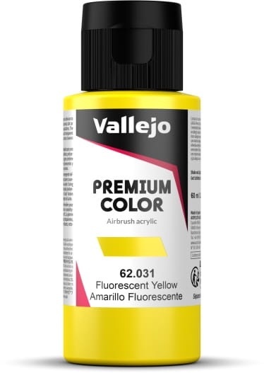 Zdjęcie główne produktu Vallejo 62031 Fluorescent Yellow Premium 60ml