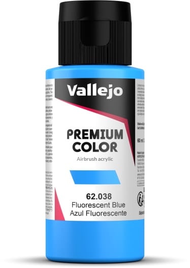 Zdjęcie główne produktu Vallejo 62038 Fluorescent Blue Premium 60ml
