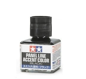 Zdjęcie dodatkowe produktu Panel Line Accent Color (Black) 40ml Tamiya 87131
