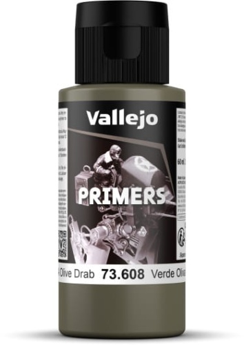Vallejo 73608 USA Olive Drab Surface Primer Paint 60ml