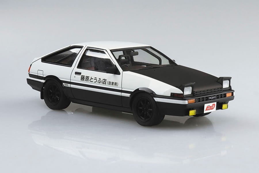 Zdjęcie dodatkowe produktu Toyota AE86 Trueno Battle-spec Initial D Takumi Fujiwara 1:24 Aoshima 059616