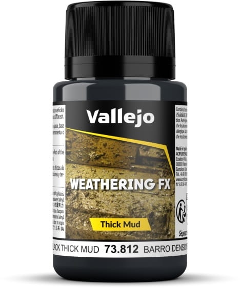 Zdjęcie główne produktu Vallejo 73812 Black Mud Weathering Effect