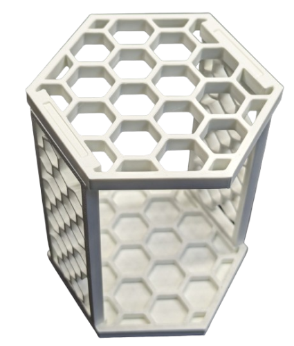 Brush stand (organizer) white PLUTON Hobby 77111