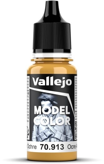 Zdjęcie główne produktu Vallejo 70913 Yellow Ochre Model Color Farba