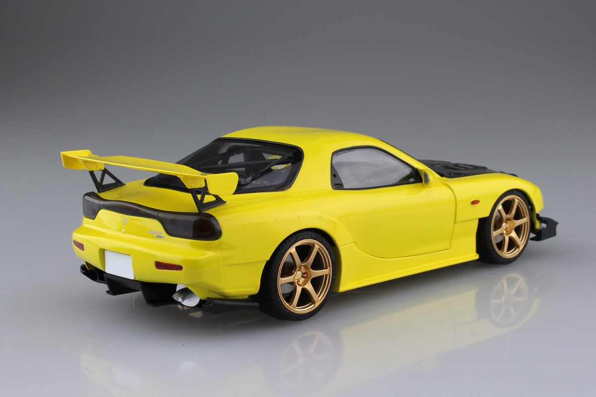 Zdjęcie dodatkowe produktu Mazda RX-7 FD3S Initial D Keisuke Takahashi Battle version 1:24 Aoshima 056202