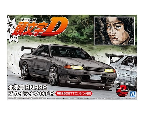 Zdjęcie główne produktu Nissan Skyline R32 GT-R BNR32 Initial D Rin Hojo 1:24 Aoshima 059593