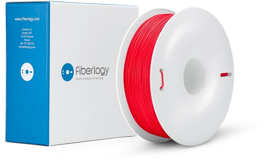 Zdjęcie dodatkowe produktu Filament Fiberlogy FiberFlex 40D Red 1,75 mm 0,85kg