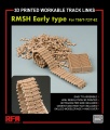 Zdjęcie dodatkowe produktu 3D Printed Workable Track Links RMSH Early Type For T-55/T-72/T-62 1:35 Rye Field Model 2057