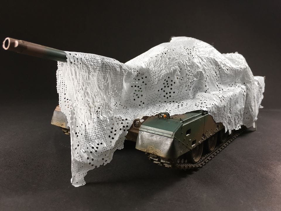 Zdjęcie dodatkowe produktu Extra Thin Camouflage Net (JGSDF Snow) 1:35 AFV Club AC35022