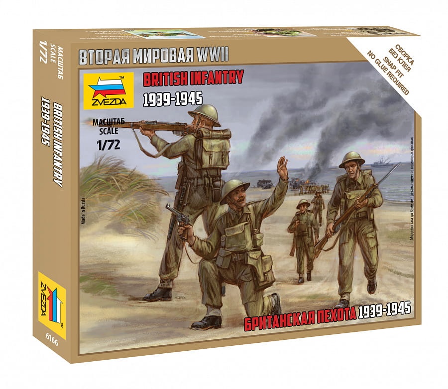 Zdjęcie główne produktu Brytyjska piechota 1939-1945 1:72 Zvezda 6166